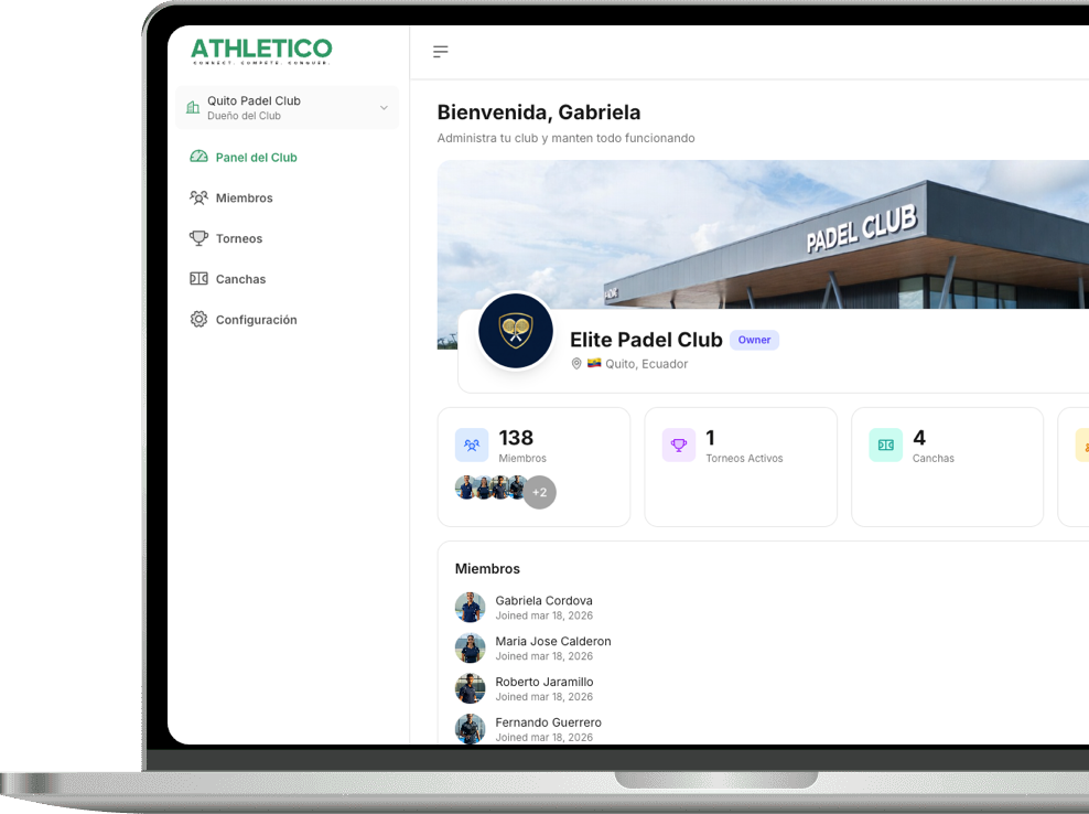 Athletico Dashboard Preview